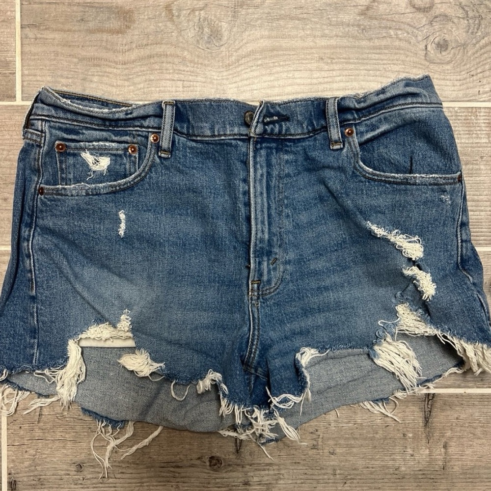 Distressed Denim Women's Shorts Abercrombie